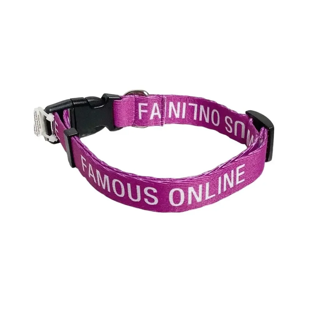 About Face Designs Famous Online Purple White Dog Collar NWT Small Medium